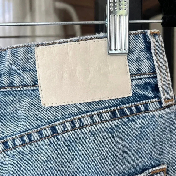 GRLFRND jeans Karolina High Rise Straight Cropped Larchmont light wash 28 denim - Picture 6 of 8